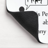 ヤギおもしろい警告の マウスパッド (コーナー)