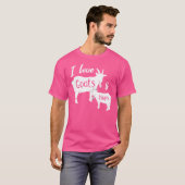 ヤギおもしろい農家恋人レイジースリープ昼寝G Tシャツ (正面フル)