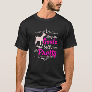 ヤギおもしろい農業ヤギ恋人物 Tシャツ