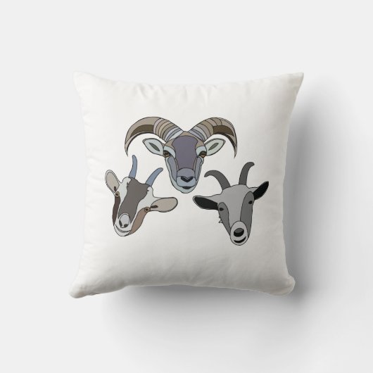ヤギおもしろい飼 クッション (裏面)