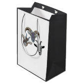 ヤギおもしろい飼 ミディアムペーパーバッグ (裏面アングル)