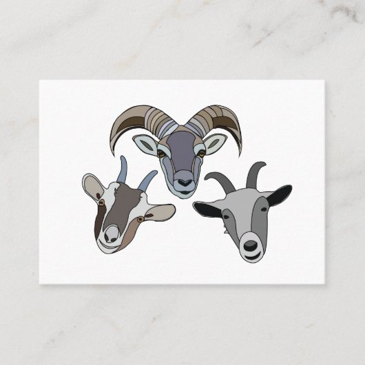 ヤギおもしろい飼 名刺 (正面)