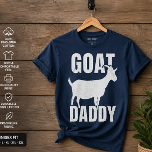 ヤギおやじTシャツ 面白い父の日ギフト 父親へのプレゼント Tシャツ