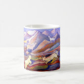ヤギおよび山 コーヒーマグカップ (中央)