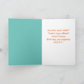 ヤギから来た誕生日だおもしろい カード (内部)