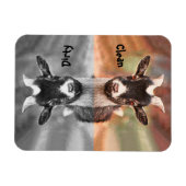 ヤギかわいいおもしろいクリーン汚れ食洗機 マグネット (横)