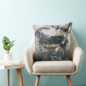 ヤギかセーム皮の黒い部屋の石の絵画、 クッション (椅子)