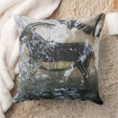 ヤギかセーム皮の黒い部屋の石の絵画、 クッション (ブランケット)