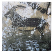 ヤギかセーム皮の黒い部屋の石の絵画、 タイル (正面)