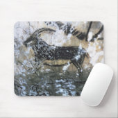 ヤギかセーム皮の黒い部屋の石の絵画、 マウスパッド (マウス)