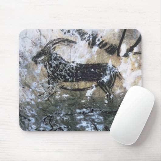 ヤギかセーム皮の黒い部屋の石の絵画、 マウスパッド (マウス)