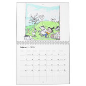 ヤギがおもしろい-カレンダーであるようにだれでも言いますしました カレンダー (2月 2026)