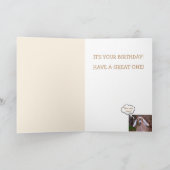 ヤギがケーキを欲しがる誕生日 カード (内部)