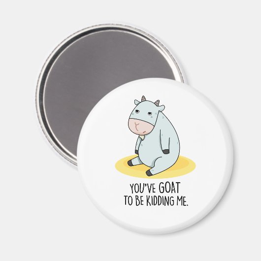 ヤギがヤギを噛んでるおもしろいよ マグネット (正面/裏面)