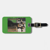 ヤギが付いている荷物のラベル ラゲッジタグ (正面横)