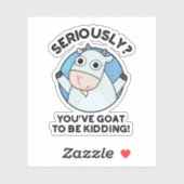 ヤギが動物のしゃくをおもしろい言うぞ シール (シート)