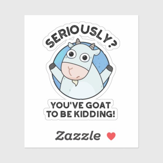 ヤギが動物のしゃくをおもしろい言うぞ シール (シート)