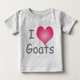 ヤギが大好き ベビーTシャツ