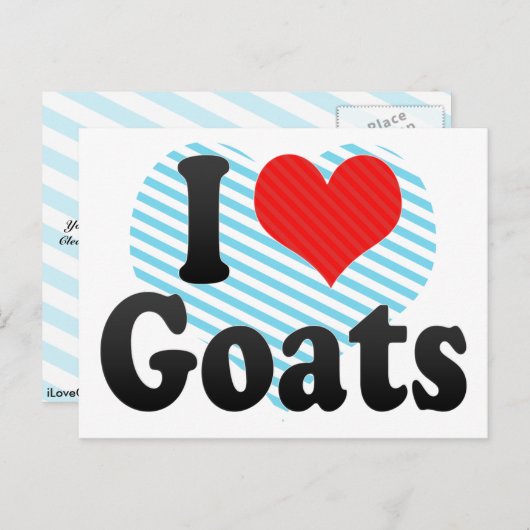 ヤギが大好き ポストカード (正面/裏面)