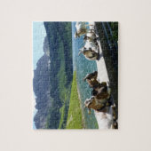 ヤギが太陽ジグソーを浸るパズル ジグソーパズル (縦)