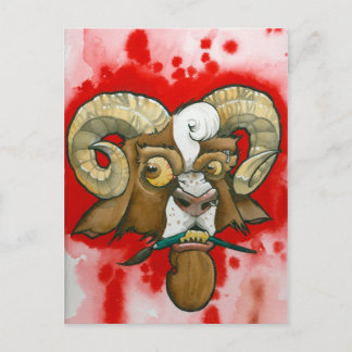 「ヤギが悪い!」 ポストカード