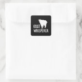 ヤギささぎおもしろいヤギ農場Tシャツペットヤギ スクエアシール (バッグ)