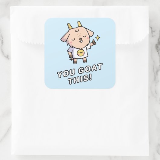 ヤギだ得な スクエアシール (バッグ)