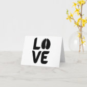 ヤギとヒツジの蹄との愛 – 黒空白の カード (黄色い花)