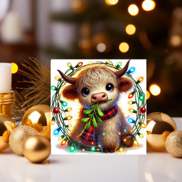 ヤギとミストル・トゥ・ホリデーライト シーズンカード