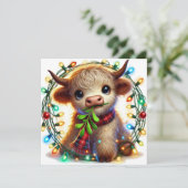 ヤギとミストル・トリーとホリデー・ライト シーズンカード (スタンド正面)