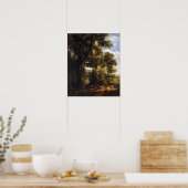 ヤギとヤギとジョン巡査の風景 ポスター (キッチン)