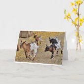 ヤギとヤギとヤギ(41) カード (黄色い花)