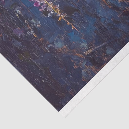 ヤギと紫の藤の花が切り離される 薄葉紙 (詳細)