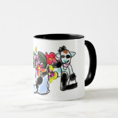 ヤギと花  マグカップ (正面右)
