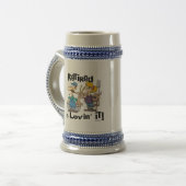 ヤギと退職した家族 ビールジョッキ (正面左)