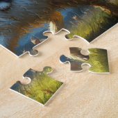 ヤギに乗って愛らしい猫 ジグソーパズル (側面)