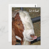 ヤギに任せろ、ボアビリー ポストカード (正面/裏面)