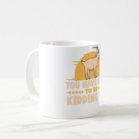 ヤギに農業 コーヒーマグカップ (正面左)