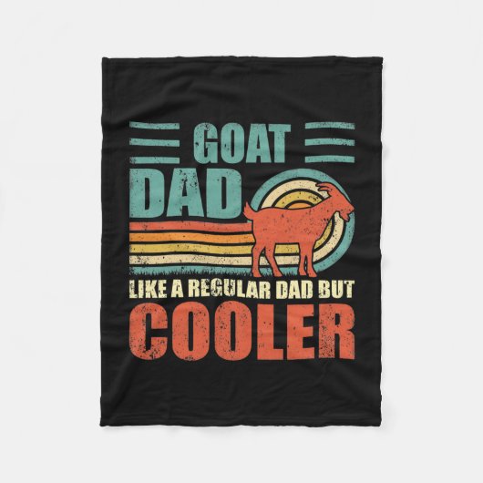 ヤギのおもしろいパパを正規のパパと同じクールだが フリースブランケット (正面)