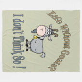 ヤギのない生活 |トータル™ フリースブランケット (正面(横))