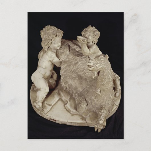 ヤギのアマルテア， c.1615 ポストカード (正面)