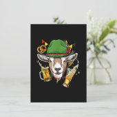 ヤギのオクトーバーフェスト・レザーパンツ・コスチューム・ギフト 招待状 (スタンド正面)