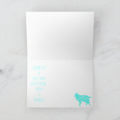 ヤギのカスタム年のベトナムの月の新年 シーズンカード (内部)