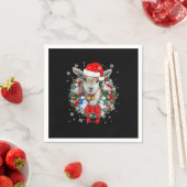 ヤギのクリスマスオーナメント装飾ギフトクリスマスギフト スタンダードカクテルナプキン (インサイチュ)