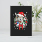 ヤギのクリスマスオーナメント装飾ギフトクリスマスギフト 出欠カード (スタンド正面)