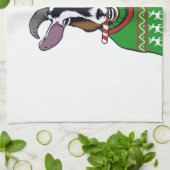 ヤギのクリスマスセーター キッチンタオル (折り畳み)