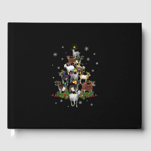ヤギのクリスマスツリー雪ヤギクリスマス ゲストブック (正面)