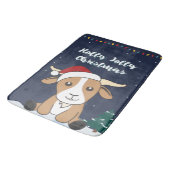 ヤギのクリスマスヤギ冬の動物バスマット バスマット (アングル)