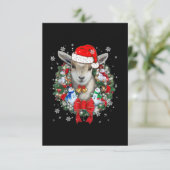 ヤギのクリスマス飾り サンキューカード (スタンド正面)