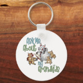 ヤギのグランドキッズ – おばあちゃん キーホルダー (正面)